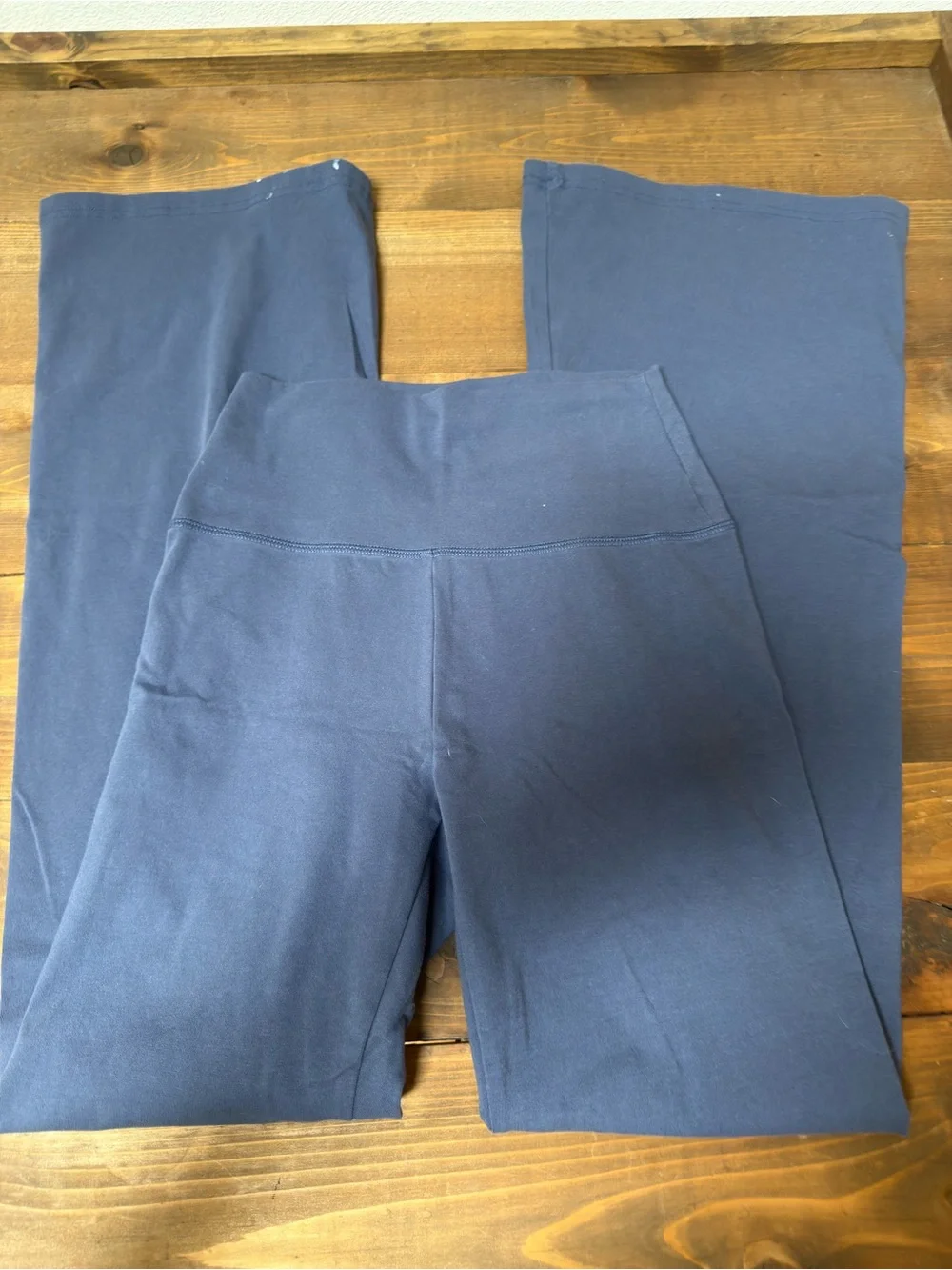 aerie Offline High-Rise Navy Blue Flare Leggings